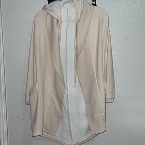 Fabletics Cream Hooded Cardigan
